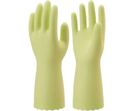 67-6858-47　PVC Gloves Nice Hand Mew Thin Green L Size　NHMIU-LG