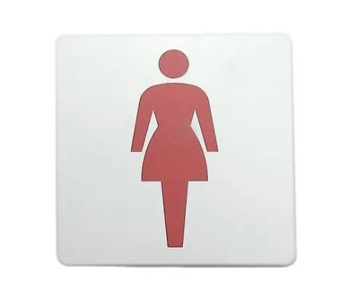 61-7419-46　100 x 100mm White Woman Mark Red　SAB1015-2