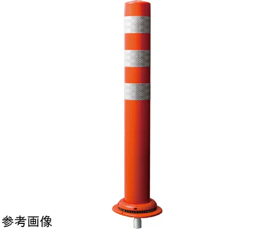 65-8896-79　Lane Separator Pole Cone CITY R1 Single Leg (Small Hole) H400mm Red　PCCTR-40RW-F