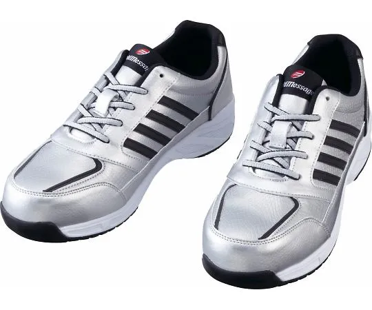 64-0990-24　Safety Shoes Lace-Up Type Silver 22.0 cm　S8171