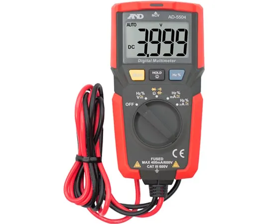 65-3904-52　Digital multimeter with test lead storage space　AD-5504