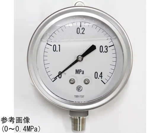 65-4322-35　Pressure Gauge with Glycerin (100Φ) 0.4 MPa　GV42-283
