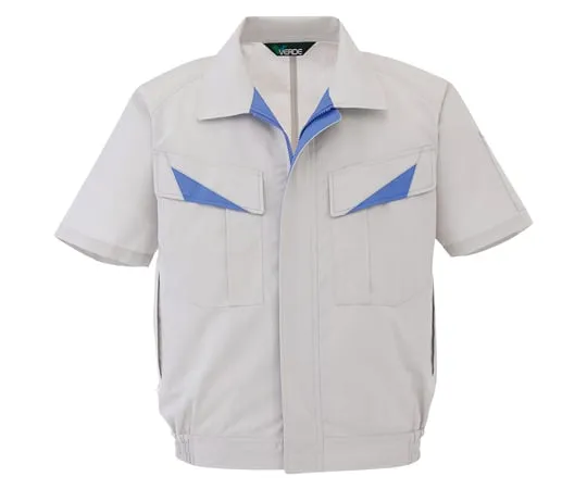 65-1278-96　Work Clothes, Wind-Free Male/Female Pair Short Sleeve Blouson Silver Gray SS GS621-UE-SS　GS621-UE-SS