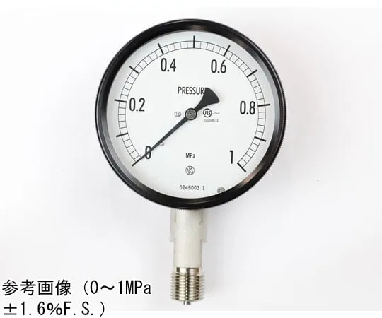 65-4299-64　Sealed Pressure Gauge (100Φ) Vertical A Frame 0.05 MPa　BE10-143