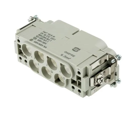 63-4760-34　Han K Series size 24 B Connector Insert, Male, 13 Way, 100A, 690 V　9380122651