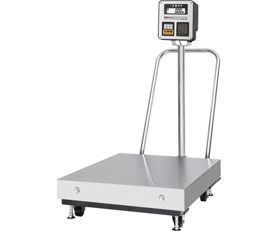 65-8891-24　Essential Safety Explosion-Proof Large Platform Scale HW-CEP (Large) Series Hail Volume 300 kg x Minimum Display 0.05 kg with Handle and Caster General Calibration　HW300KCEPB-JA-00A00
