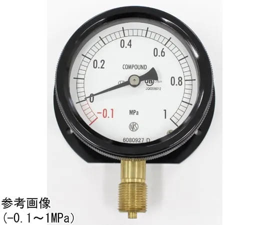 65-4297-40-20　Sealed Pressure Gauge (75Φ) Vertical B Frame with 3 MPa with Inspection Certificate　BC12-231