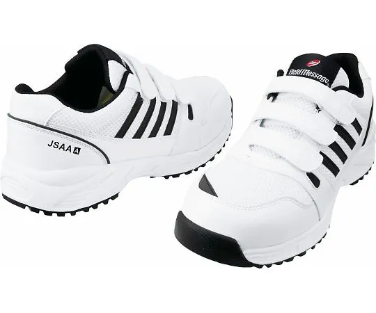 64-0986-60　Safety Shoes Velcro White 22.0 cm　S2182