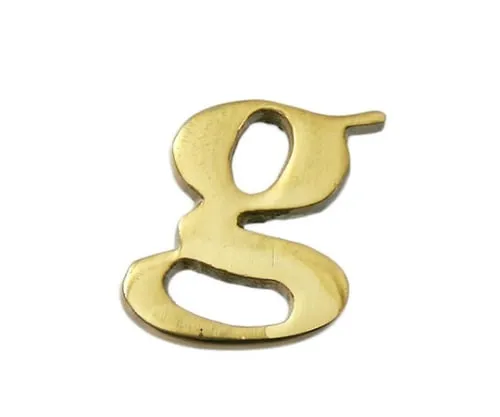61-7430-83　Brass Gold Characters Small Characters G　QS20-G