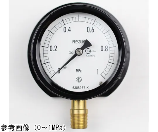65-4297-43-20　Sealed Pressure Gauge (75Φ) Vertical B Frame with 0.6 MPa Inspection Certificate　BC12-281