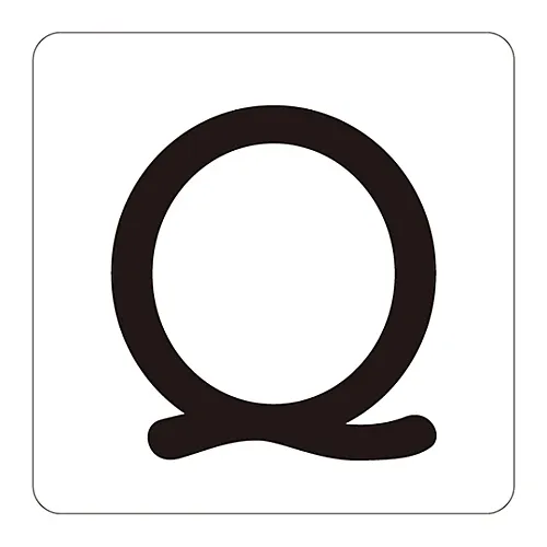 61-3414-87　［Discontinued］Alphabet Display Sticker HA-Q (5P) Large　172517