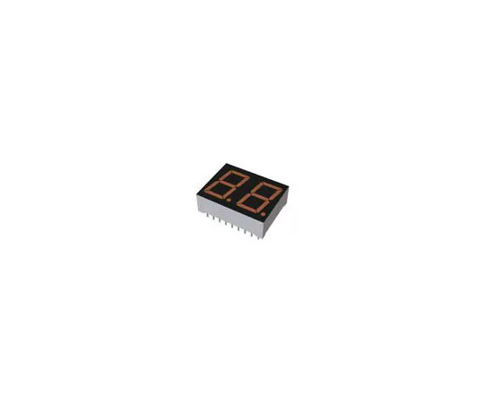 63-4711-39　LBP-602DK2 ROHM 2 Digit LED LED Display, CC Orange 250 mcd RH DP 14.3mm　LBP-602DK2