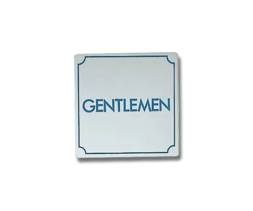 61-7436-95　GENTLEMEN 80mm x 80mm x 1mm　KS895-1