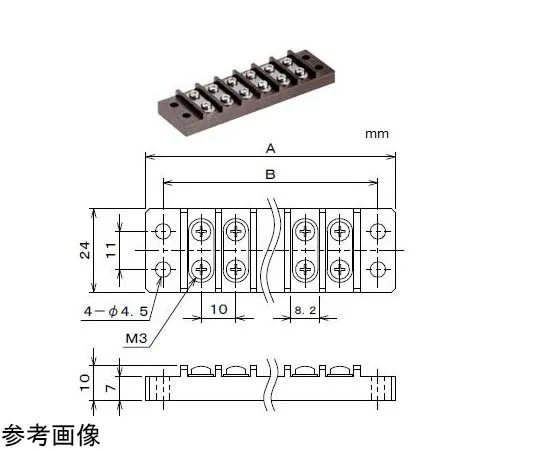 65-3532-55　Thermocouple Terminal Block ANT Thermocouple Type: K Type Number of Poles: 3 Material: Phenol　ANT-K-3P-L