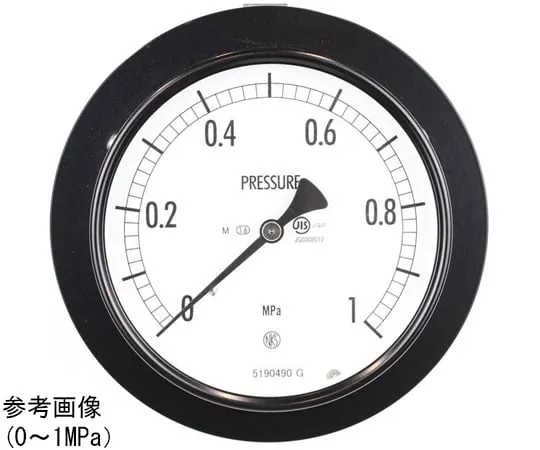 65-4280-48-20　Normal Pressure Gauge (Φ100) Embedded D Frame (Mounting Bracket) 1.6 MPa for Steam with Inspection Certificate　AE15-131