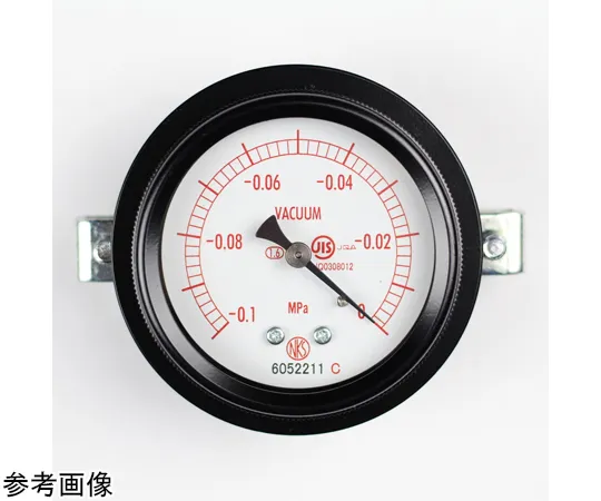65-4293-51　Sealed Pressure Gauge (60Φ) Vacuum Gauge (Negative Pressure Gauge) Embedded D Frame (Mounting Bracket) -0.1~0 MPa　BA15-121