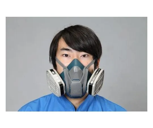 63-3261-79　［Discontinued］Absorption can exchange type gas mask [2-can Type]　EA800NJ-1