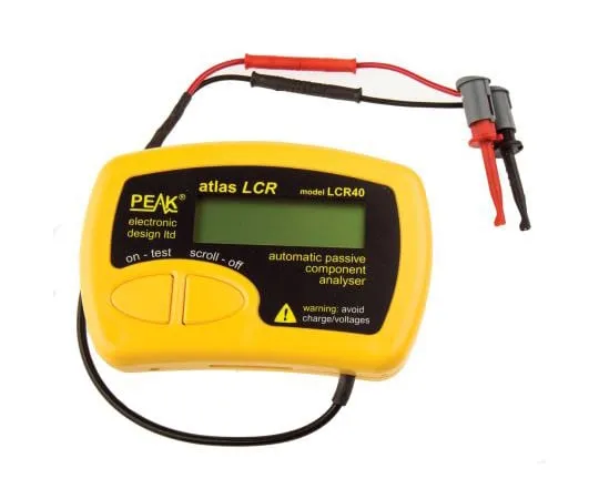 63-4997-71　［Discontinued］Peak Electronic Design, Model LCR40 Meter 10000μF, 2 MΩ, 10h Handheld Type　LCR40m