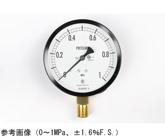65-4285-68　Normal Pressure Gauge (Φ100) Vertical A Frame 0.16 MPa　AE20-181