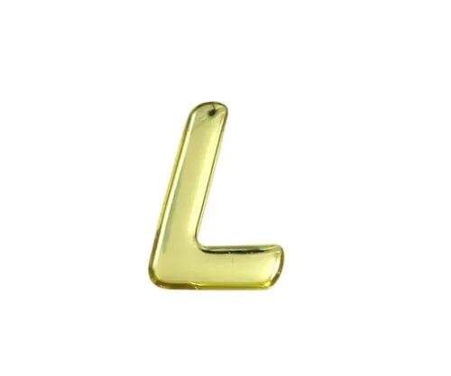 61-7427-04　Gold Metal Characters L 35mm x 1mm　GM35-L