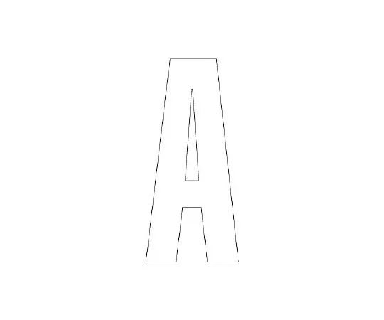 62-6106-84　Road Indicator Sheet Alphabet A 120 x 60 White　835-065W