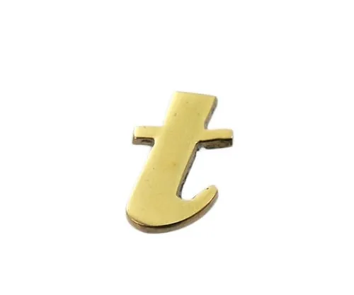 61-7430-96　Brass Gold Characters Small Characters T　QS20-T
