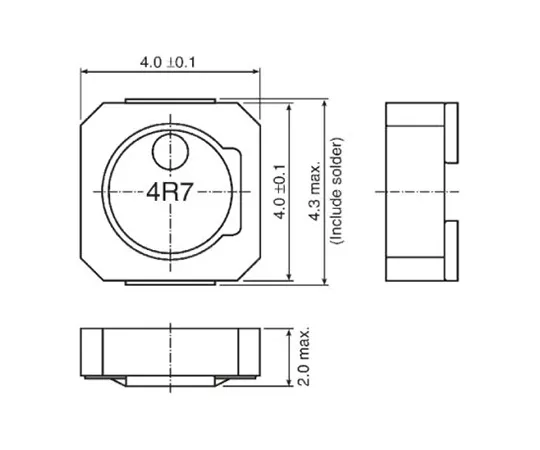 63-4891-60　TDK VLCF Series Shielded Wire-wound SMD Inductor 10 μH ±20% Wire-Wound 1.22A Idc　VLCF4020T-100MR85