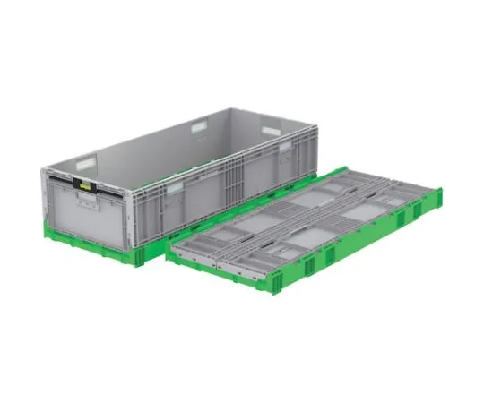 65-2528-46　Folding Container 560950 Container EP123B Green/Light Gray　56095000GRGL