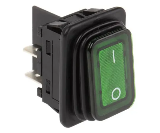 63-4887-38　Marquardt Illuminated Double Pole Single Throw (DPST), Latching Rocker Switch Panel Mount　1935.3118
