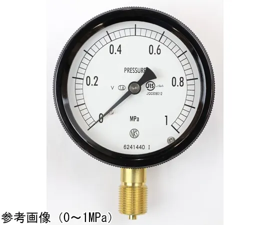 65-4296-77-20　Sealed Pressure Gauge (75Φ) Vertical A Frame for Vibration Resistance with 0.6 MPa Inspection Certificate　BC12-131
