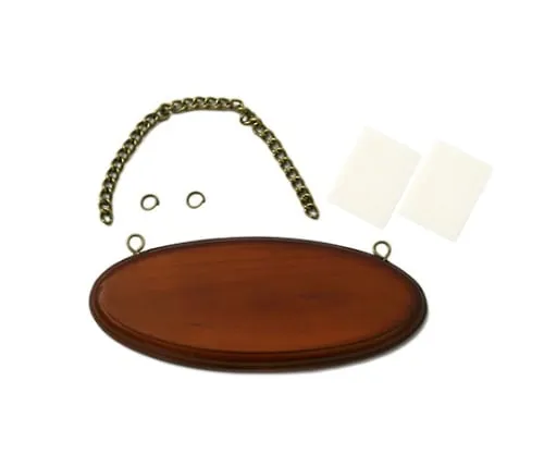 61-7431-04　Wooden Board Brown 152 x 62mm　QB151