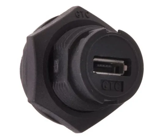 63-4661-98　RS PRO, Straight, Panel Mount, Socket Type Micro AB IP67 USB Connector　111-6751