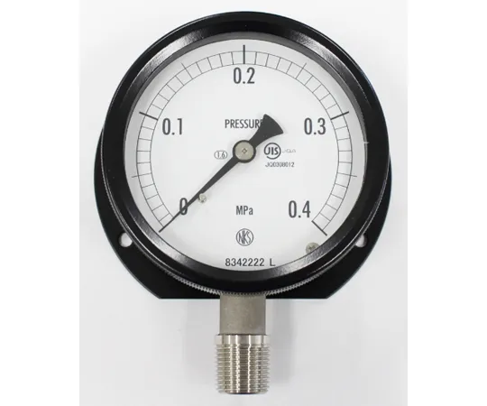 65-4296-35-20　Sealed Pressure Gauge (75Φ) Vertical B Frame with 0.4 MPa with Inspection Certificate　BC10-283