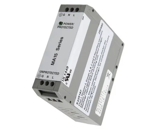 63-4893-51　MTL MA15 Series 140 V Maximum Voltage Rating 18kA Maximum Surge Current Mains Surge Protector, DIN Rail Mounting　MA15/D/1/SI/RS