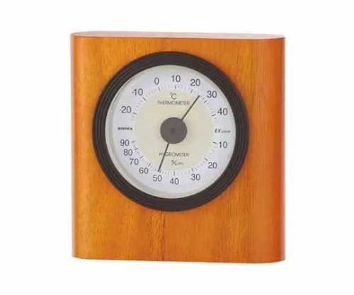 61-6866-16　Thermo-Hygrometer 100 x 104 x 35mm 205G (Gift Box) Maple　TM-642