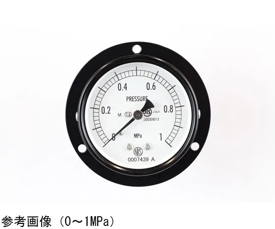 65-4272-26　Normal Pressure Gauge (Φ60) Embedded D Frame (Mounting Hole) for Steam 0.1 MPa　AA15-221