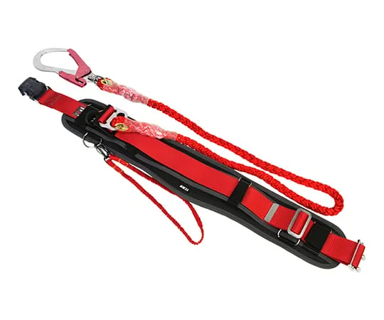 62-2908-43　［Discontinued］Tuyoron Safety Belt Red Rope SP&CWith D 1700 mm (Including Hook)　SAFOT93KLC-RFB