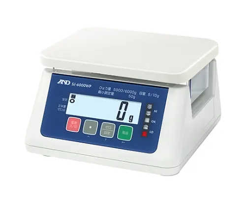 61-4677-91　［Discontinued］Dustproof, Waterproof Digital Scale (With Test) SJ-6000WP　SJ6000WP-JA