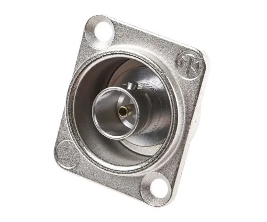 63-4799-38　Neutrik Straight 75Ω Panel Mount BNC Connector, jack, White Bronze, Solder Termination　NBB75DSI