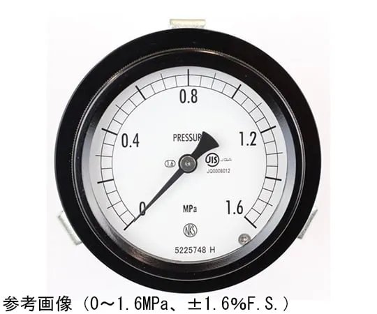 65-4297-44　Sealed Pressure Gauge (75Φ) Recessed D Frame (Mounting Bracket) 0.2 MPa　BC15-121