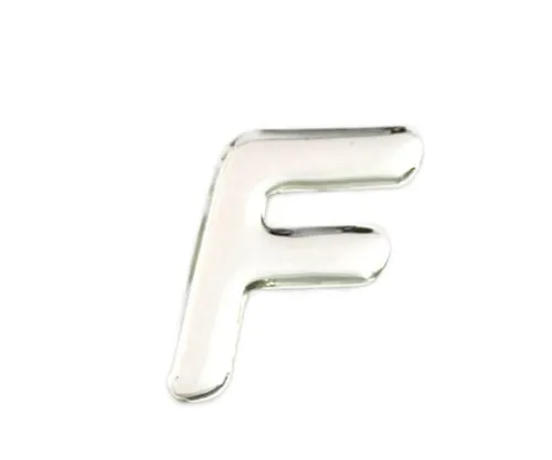 61-7427-80　Silver Metal Characters F 35mm x 1mm　SM35-F