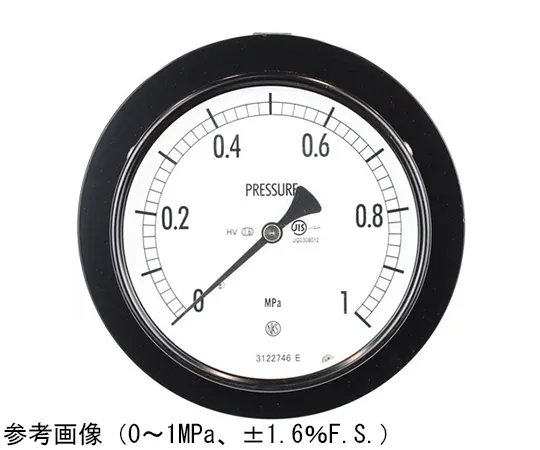 65-4280-46　Normal Pressure Gauge (Φ100) Embedded D Frame (Mounting Bracket) for Heat and Vibration Resistance 1 MPa　AE15-131