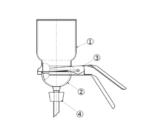 65-2347-93　Filter Holder Glass Filter Type FG -25　3913-25
