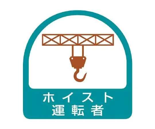 62-6110-25　Helmet Sticker Hoist Driver 1 Sheet (2 Sheets)　851-65