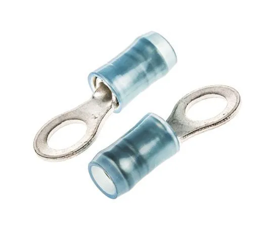63-4700-04　TE Connectivity PIDG Series Insulated Crimp Ring Terminal, M5 Stud Size, 1mm² to 2.6mm² Wire Size, Blue　130090
