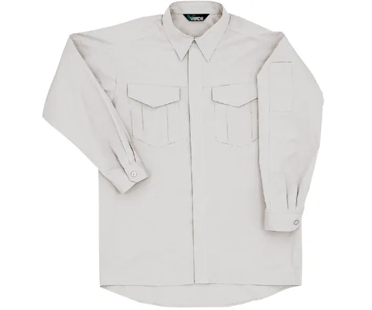 65-1273-97　Work Clothes, Unisex Cotton Long Sleeve Shirt Silver Gray SSS GS2371-UE-SSS　GS2371-UE-SSS