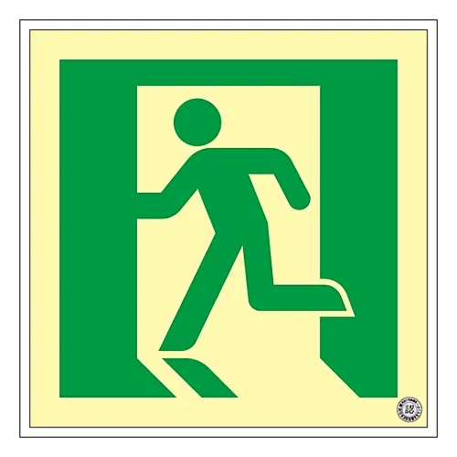 61-3398-11　［Discontinued］High Luminance Phosphorescent Emergency Exit Direction Sign EMERGENCY EXIT SUC-P010　379110