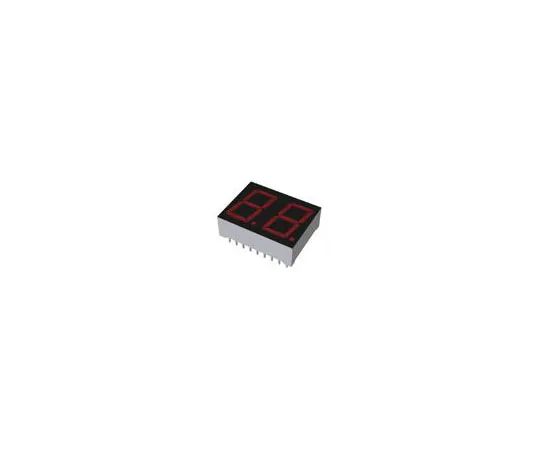 63-4711-07　LBP-602VK2 ROHM 2 Digit LED LED Display, CC Red 36 mcd RH DP 14.3mm　LBP-602VK2