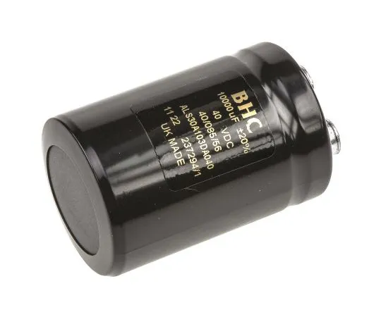63-4778-05　KEMET 10000μF 40V dc Aluminium Electrolytic Capacitor, Chassis Mount 36 x 52mm +85°C 36mm 52mm　ALS30A103DA040