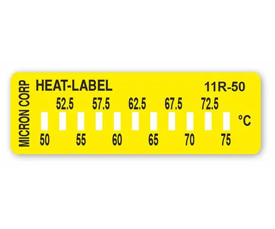 65-3676-07　Heat Label 11R (Irreversible): 2.5℃ Step Thermometer Indicator　11R-50